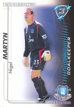 Nigel Martyn Everton 2005/06 Shoot Out #127